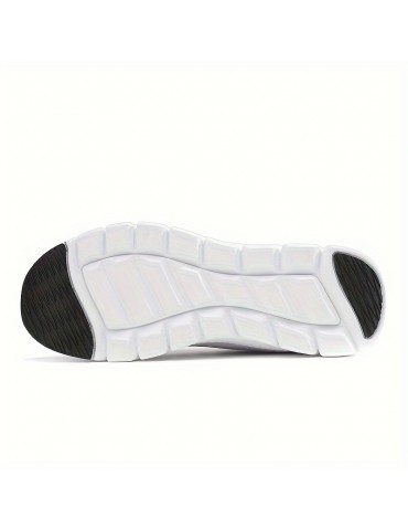 Women's Solid Color Casual Sneakers, Lace Up Comfy Breathable Soft Sole Shoes, Lightweight Low-top Running Shoes